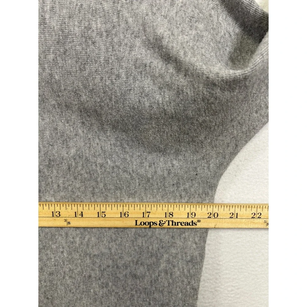 Vila Milano Minimalist Relaxed Womens Medium Gray Dolman Sleeve Pullover Sweater